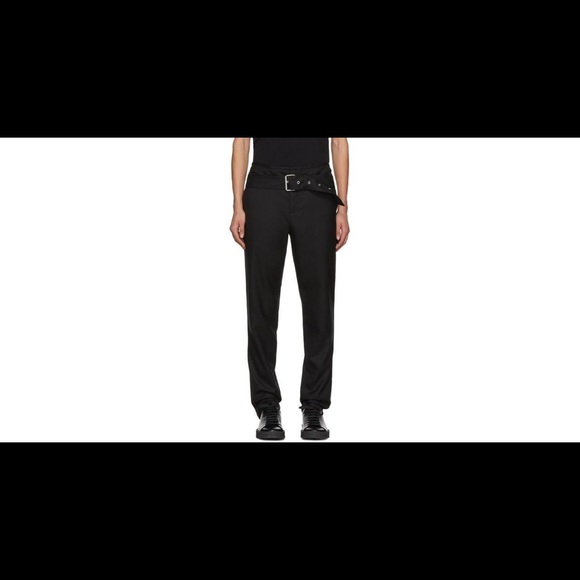 Helmut Lang black double waistband trousers - Picture 1 of 6